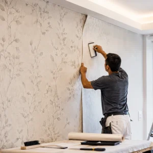Servicio de instalación de papel mural