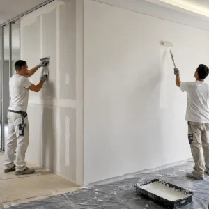 Servicio de tabiquería y pintura