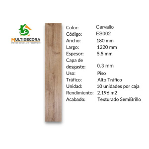 $16.990 MT² C/IVA CARVALLO ES002 5,5 mm
