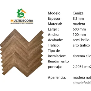 Piso flotante color Ceniza en chile