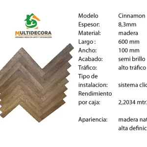 piso flotante color cinnamon en chile